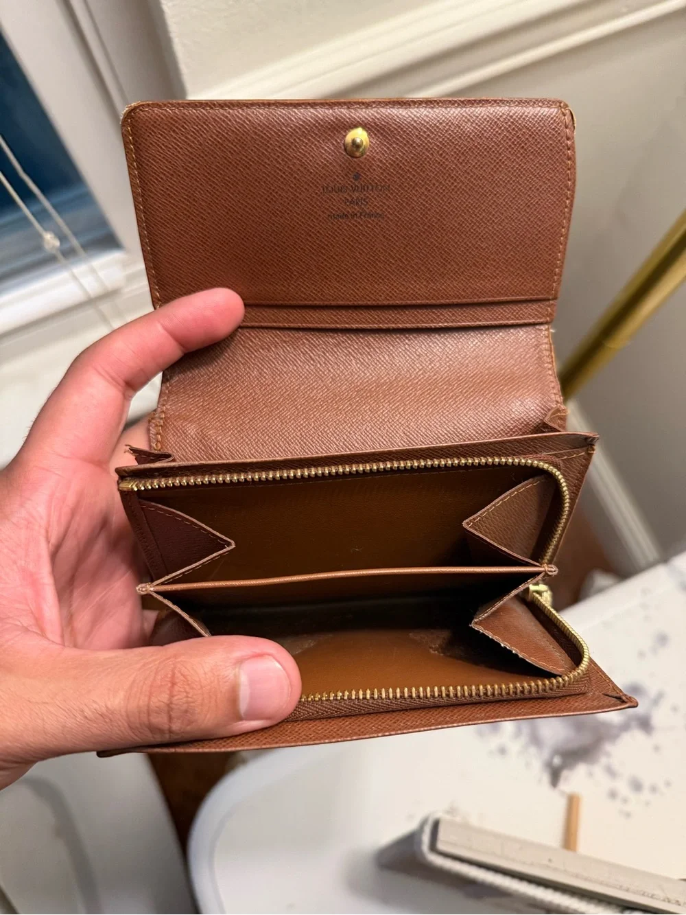 Louis Vuitton Monogram Porte-Monnaie Billets Tresor Wallet CT1058